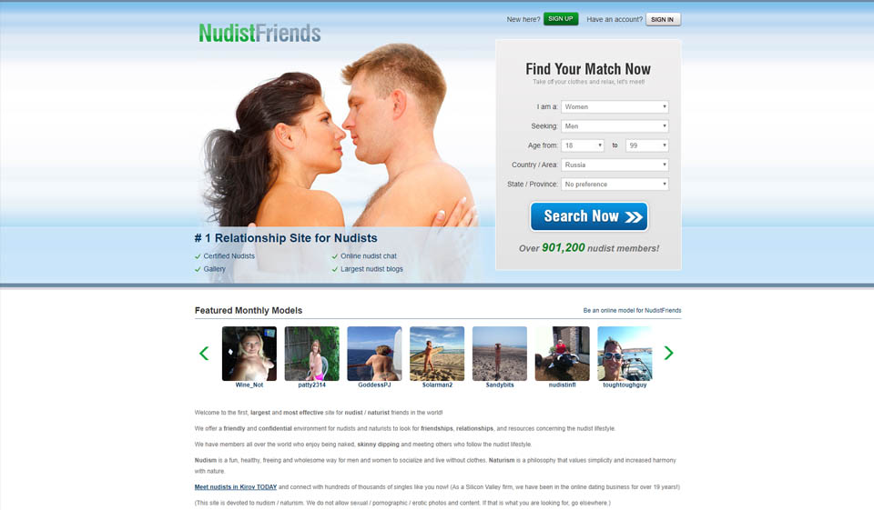 NudistFriends Review 2024 –  Perfect or Scam
