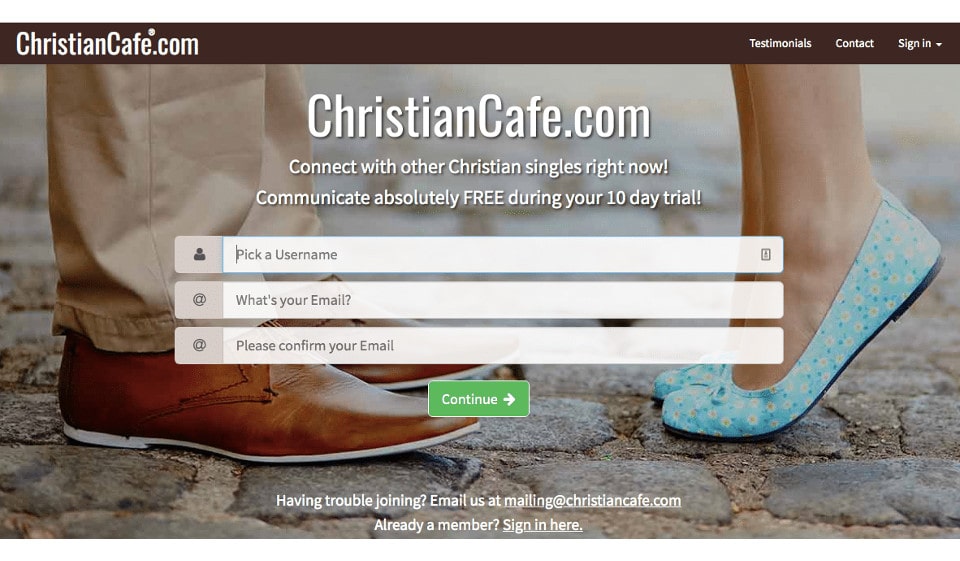 ChristianCafe.com – site for dating single Christians